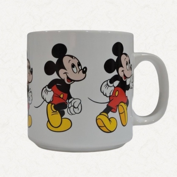 Vintage Mickey Mouse Mug Made in Korea | Disney Collectible Coffee Cup - Picture 3 of 5
